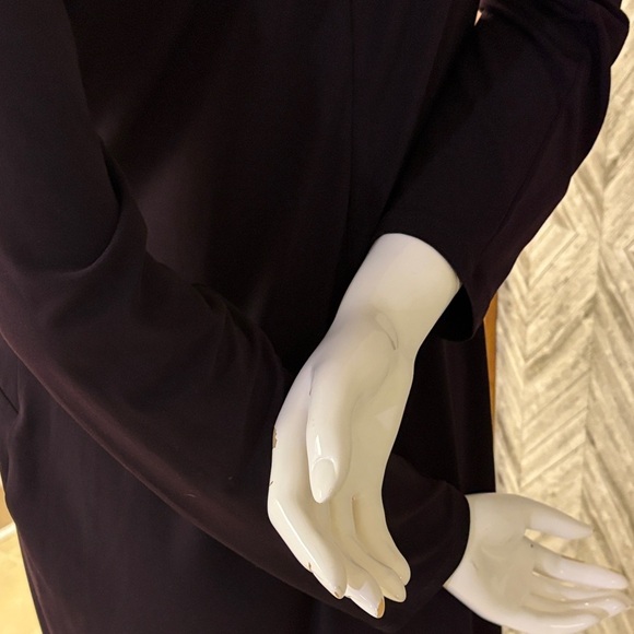 Michael Kors dark purple Long Sleeve Knot Dress, size large - Picture 10 of 12